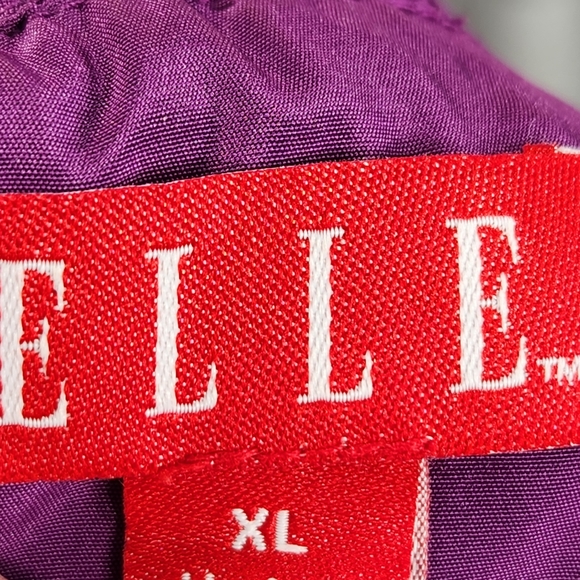 Elle Purple Ruffle Collar & Back Sleeveless Racerback Tunic Top Size XLarge - Picture 5 of 8